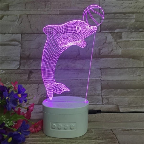 3D Light with Bluetooth Speaker - Animals