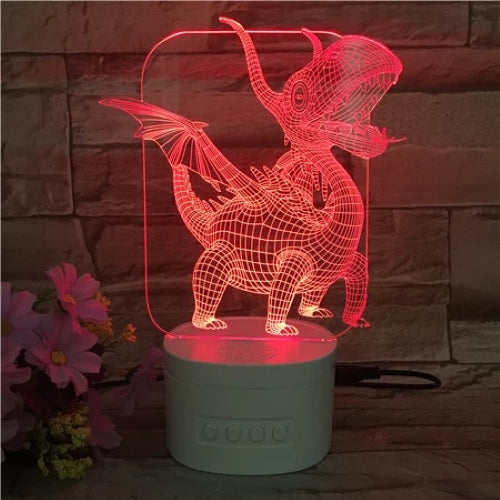 3D Light with Bluetooth Speaker - Animals