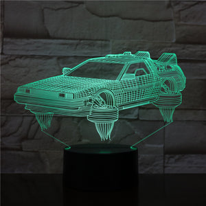 3D Light with Bluetooth Speaker - Cars