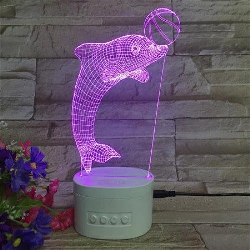3D Light with Bluetooth Speaker - Animals