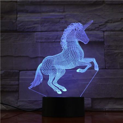 3D Light with Bluetooth Speaker - Unicorn