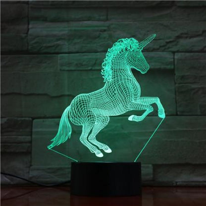 3D Light with Bluetooth Speaker - Unicorn