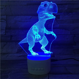 Trex Dinosaur night Light and bluetooth speaker
